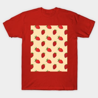 Strawberry pattern for summertime good vibes T-Shirt